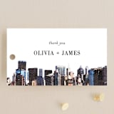 "Bold city" - Wedding Favor Tags in Ivory by Cass Imagines - Front