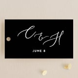 "Scripted Romance" - Wedding Favor Tags in Classic by Katherine Moynagh - Front