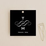 "Enamored" - Wedding Favor Tags in Obsidian by Kimberly FitzSimons - Front