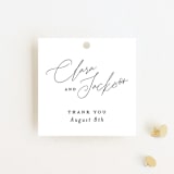 "Bare" - Wedding Favor Tags in Cloud by Kelly Nasuta - Front