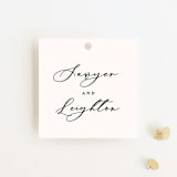 "Eternal" - Wedding Favor Tags in Ecru by Carly Reed Walker - Front