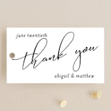 "Why Knot" - Wedding Favor Tags in Ebony by Karen Glenn - Front