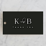 "The Space Between" - Wedding Favor Tags in Sugar by Jessica Williams - Front