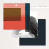 "painted colorblock" - Wedding Favor Tags in Poppy by Angela Marzuki - Back of Card Options