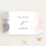 "Sea Froth" - Wedding Favor Tags in Blush by Creo Study - Front