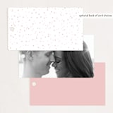 "Sea Froth" - Wedding Favor Tags in Blush by Creo Study - Back of Card Options