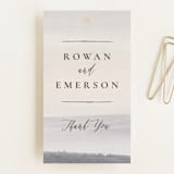 "Sunrise Waves" - Wedding Favor Tags in Ocean by Wildfield Paper Co - Front