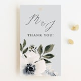 "Nantucket Romance" - Wedding Favor Tags in Marine by Chris Griffith - Front