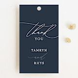 "Waltz" - Wedding Favor Tags in Nightfall by Jula Paper Co. - Front