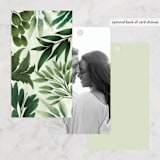 "Fresh Greens" - Wedding Favor Tags in Emerald by Susan Moyal - Back of Card Options