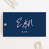 "Semi Formal" - Wedding Favor Tags in Navy by Kerry Doyle - Front