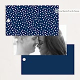 "Semi Formal" - Wedding Favor Tags in Navy by Kerry Doyle - Back of Card Options