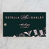 "Forest Foliage" - Wedding Favor Tags in Deep Forest by Eve Schultz - Front