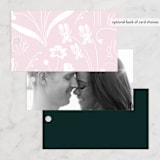 "Forest Foliage" - Wedding Favor Tags in Deep Forest by Eve Schultz - Back of Card Options