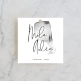 "Moxie" - Wedding Favor Tags in Ink by Design Lotus - Front