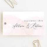 "Softly Layered" - Wedding Favor Tags in Blush by Everett Paper Goods - Front