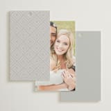 "Classically Us" - Wedding Favor Tags in Cotton by Simona Camp - Back of Card Options