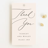 "Scarlet" - Wedding Favor Tags in Blush by Hooray Creative - Front