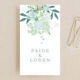 "The Gardens at Cardiff" - Wedding Favor Tags in Leaf by Jennifer Wick - Front