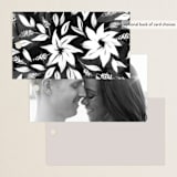 "Photographed" - Wedding Favor Tags in Ecru by Creo Study - Back of Card Options