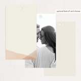 "Desert Wash" - Wedding Favor Tags in Peach by Amy Kross - Back of Card Options