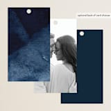 "Plain and Simple" - Wedding Favor Tags in Sapphire by Chris Griffith - Back of Card Options