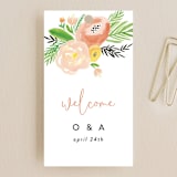 "Posie Garden Bouquet" - Wedding Favor Tags in Peach by Erika Firm - Front