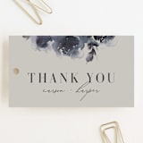 "Enchanted Blooms" - Wedding Favor Tags in Midnight by Lori Wemple - Front
