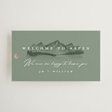 "Mountain Ridge" - Wedding Favor Tags in Pine by Amy Kross - Front
