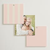 "Hand Illustrated Crest" - Wedding Favor Tags in Peony by Jackie Crawford - Back of Card Options