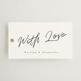 "Photograph Scribble" - Wedding Favor Tags in Cloud by Adelyn T. - Front