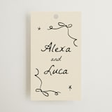 "Roses" - Wedding Favor Tags in Vanilla by Ani Somi - Front