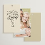 "Roses" - Wedding Favor Tags in Vanilla by Ani Somi - Back of Card Options
