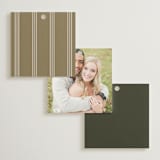 "refined" - Wedding Favor Tags in Deep Olive by Nicole Walsh - Back of Card Options