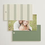 "Framed Floral" - Wedding Favor Tags in Mustard by Baumbirdy - Back of Card Options