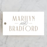 "Encapsulated" - Wedding Favor Tags in Black Tie by Hooray Creative - Front