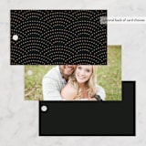 "Encapsulated" - Wedding Favor Tags in Black Tie by Hooray Creative - Back of Card Options