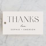 "classic names" - Wedding Favor Tags in Ivory by Susan Asbill - Front