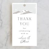 "Foothills" - Wedding Favor Tags in Grass by Alethea and Ruth - Front