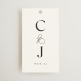 "CELINE" - Wedding Favor Tags in Opal by Melanie Kosuge - Front
