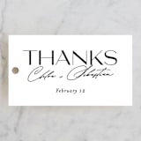 "Union Stack" - Wedding Favor Tags in Diamond by Jessica Corliss - Front