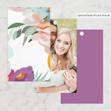 "Abstract Florals" - Wedding Favor Tags in Bouquet by Maria Hilas-Louie - Back of Card Options