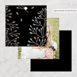 "Black-Tie" - Wedding Favor Tags in Noir by Benita Crandall - Back of Card Options