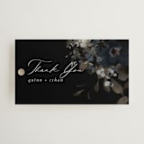 "Vintage Botanical" - Wedding Favor Tags in Midnight by Grace Kreinbrink - Front