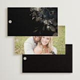 "Vintage Botanical" - Wedding Favor Tags in Midnight by Grace Kreinbrink - Back of Card Options