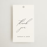 "the script" - Wedding Favor Tags in Tuxedo by Genna Blackburn - Front