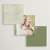 "Amelia" - Wedding Favor Tags in Olive by Kristie Kern - Back of Card Options