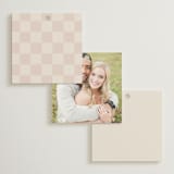 "Salted" - Wedding Favor Tags in Blush by Pixel and Hank - Back of Card Options