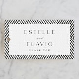 "Elegant Ethno" - Wedding Favor Tags in Noir by FRANI - Front