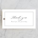 "Minimalist Photo" - Wedding Favor Tags in Ivory by Nicole Walsh - Front